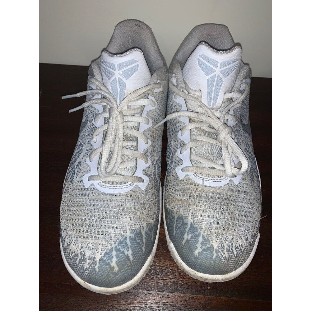 Nike Mamba Rage Kobe 908972-100 Men’s Size 8.5 White Pure Platinum Shoes Used